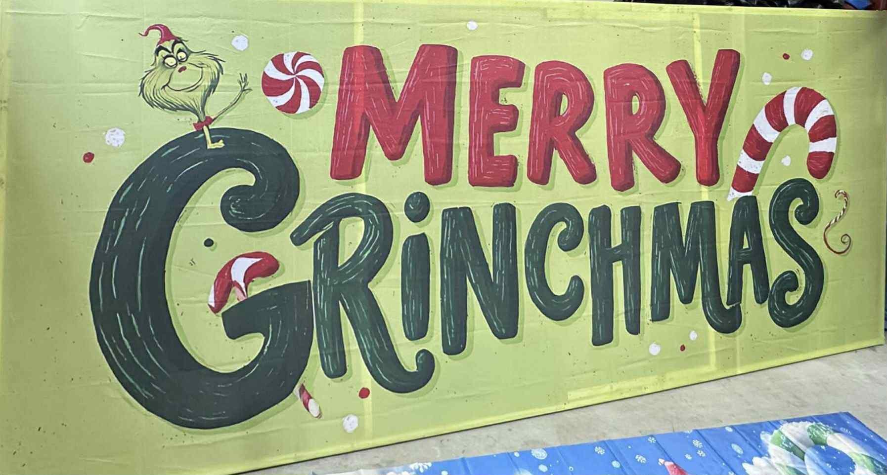 Toile Merry Grinchmas