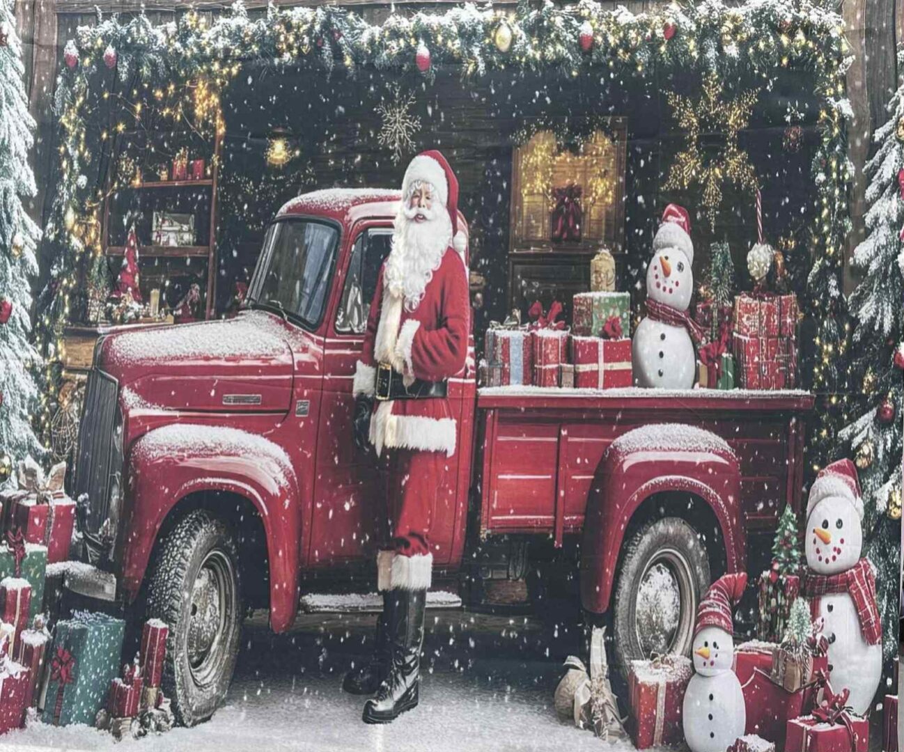 Toile Camion + Père Noël