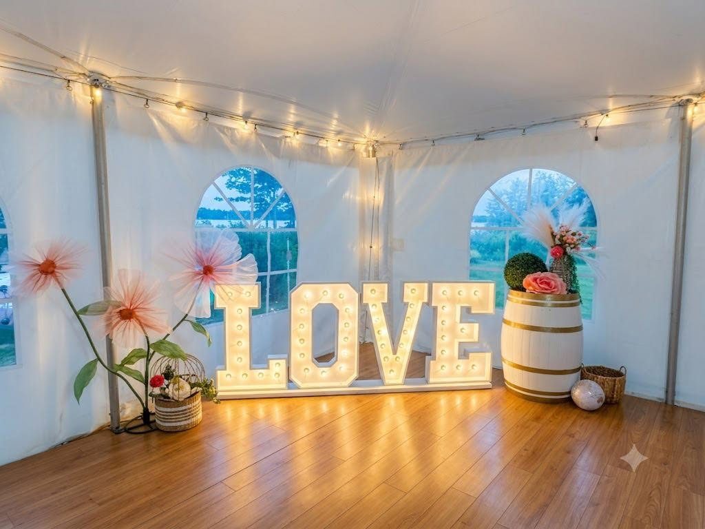 LOVE illuminé